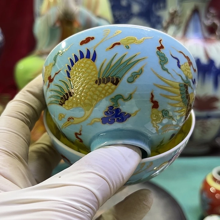 茶盏摆件瓷器摆件瓷器