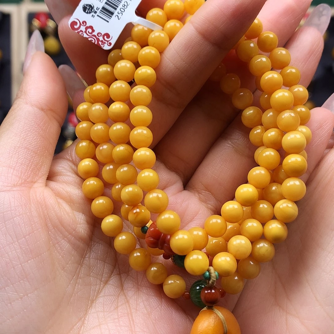 琥珀未镶嵌手链手链