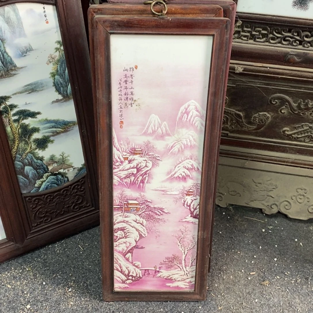 瓷55*21 景德镇瓷板画柴窑烧制