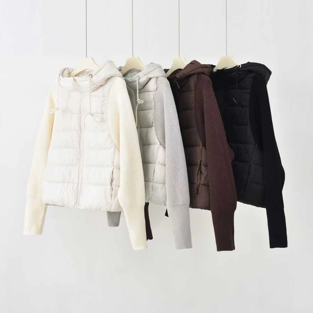 娜娜【接袖马甲】韩系秋冬潮流百搭排骨拼接马甲外套0532-FD561