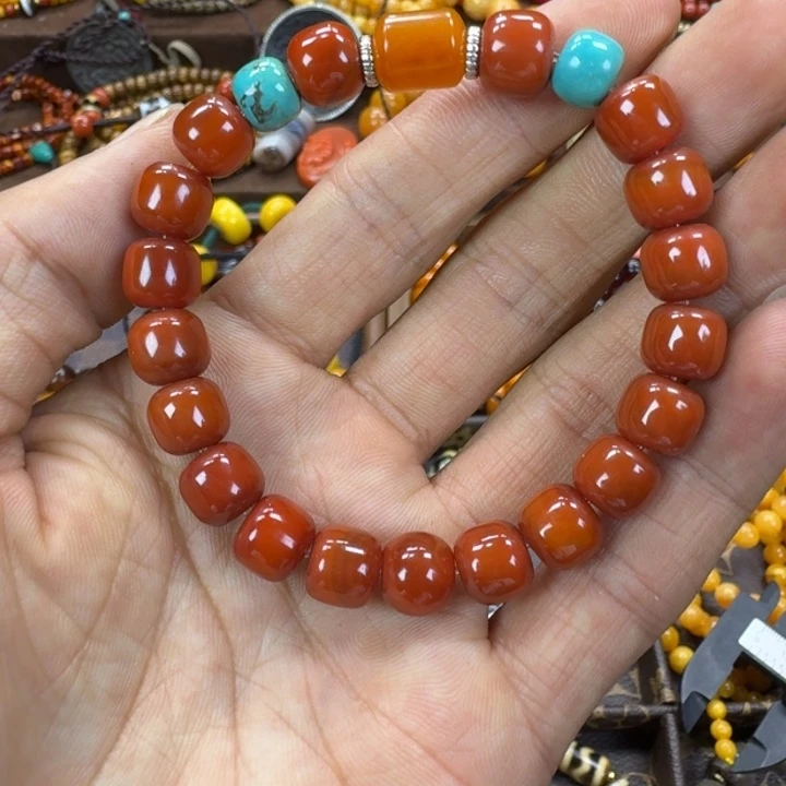 南红玛瑙未镶嵌手链手串