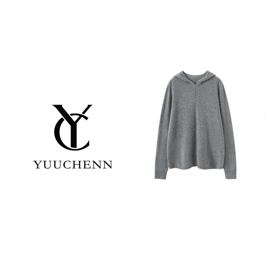 YUUCHENN羊绒镂空帽衫5013