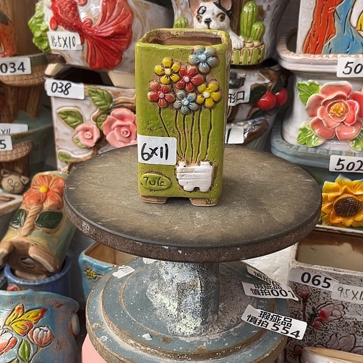 粗陶材质多肉花盆