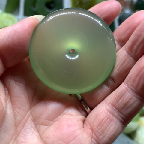 蛇纹石玉未镶嵌手把件