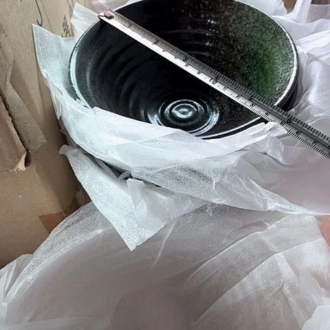 微瑕，不能明火，口径14，6个碗