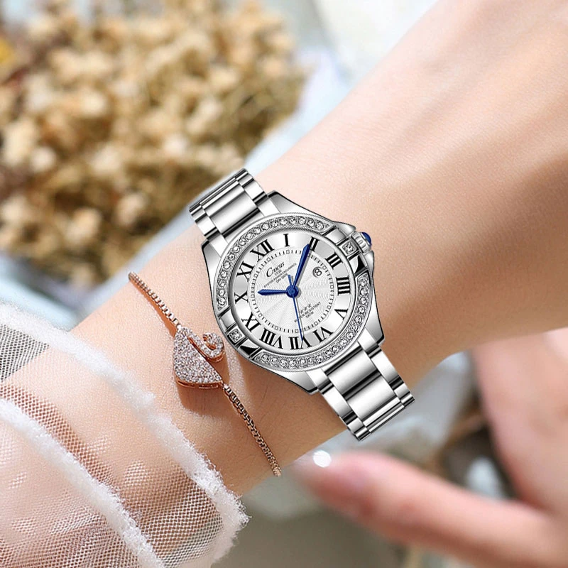 新气球系列女表红轮高档简约百搭女士气质手表女款时尚防水腕表