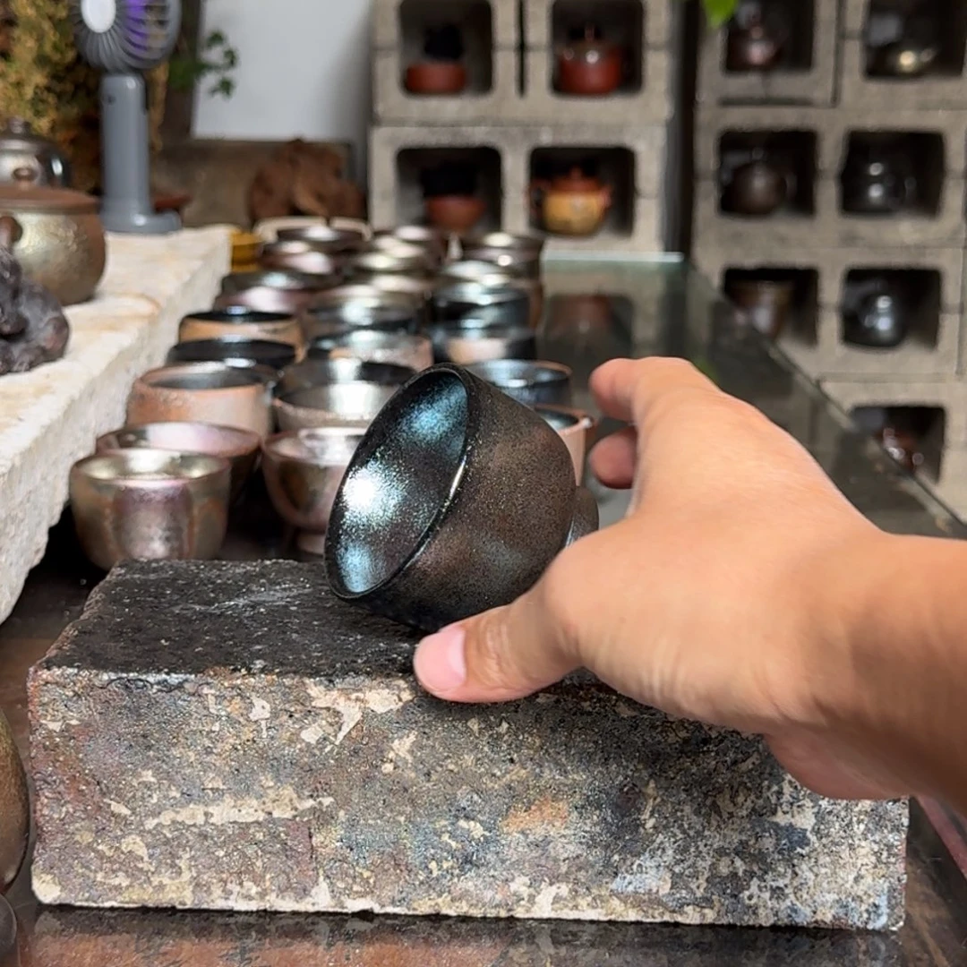 建水紫陶紫泥柴烧茶具