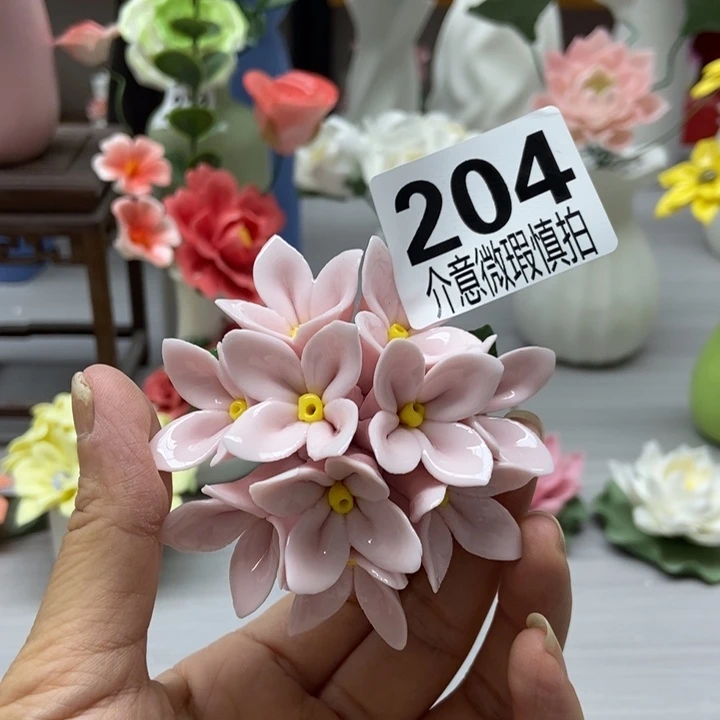 陶瓷手工制作陶瓷花