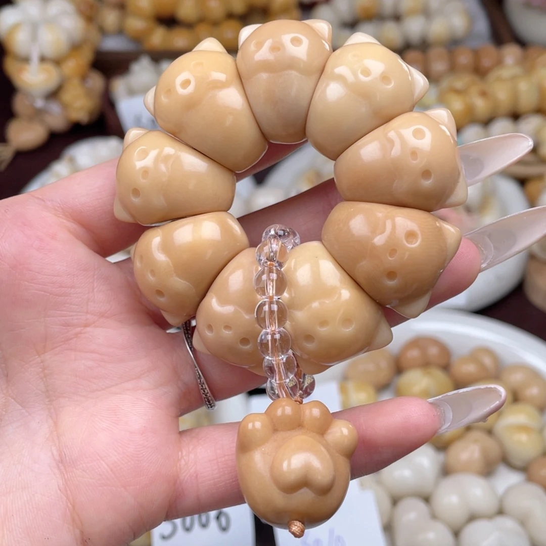 吊坠白玉菩提成品c