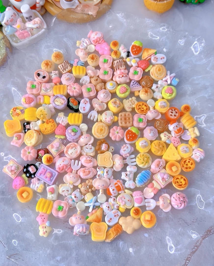 【直播拆】迷你微缩仿真食玩DIY饰品