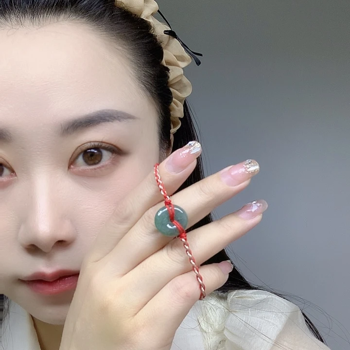 翡翠未镶嵌戒指翡翠平安扣
