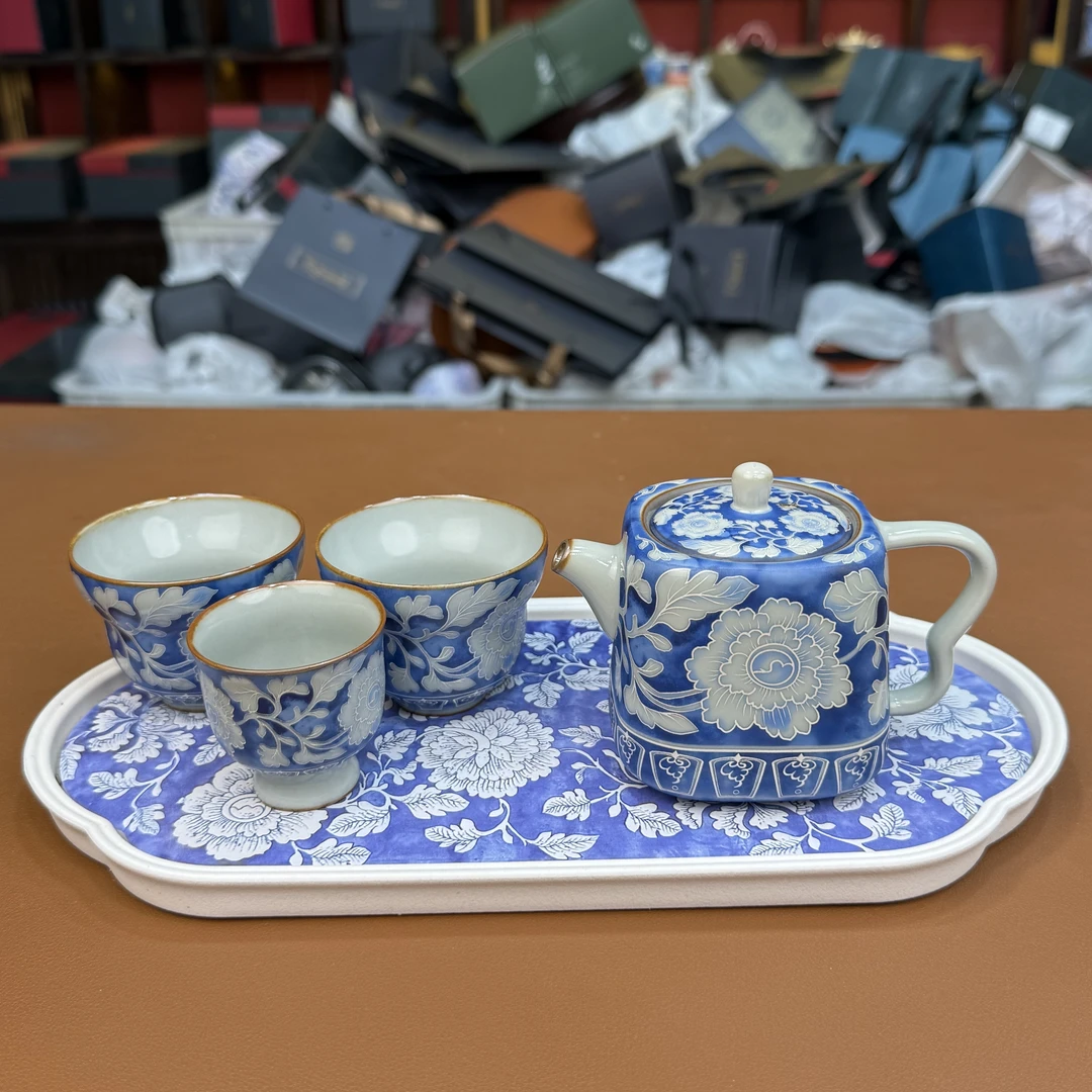 【闪购链接】ZH3570-元青花四方葫芦快客