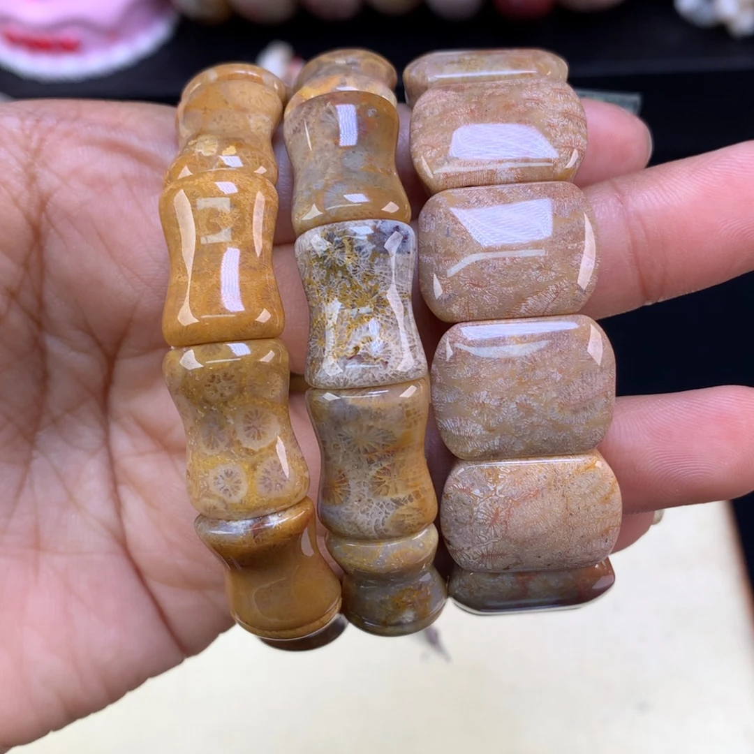 硅化珊瑚（珊瑚玉）未镶嵌吊坠(赠链)44米一条可挑（39号）