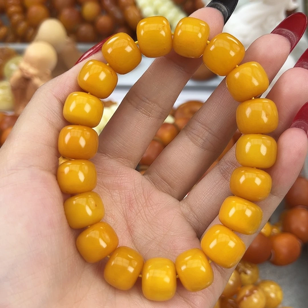 琥珀颈饰未镶嵌J****n蜜蜡