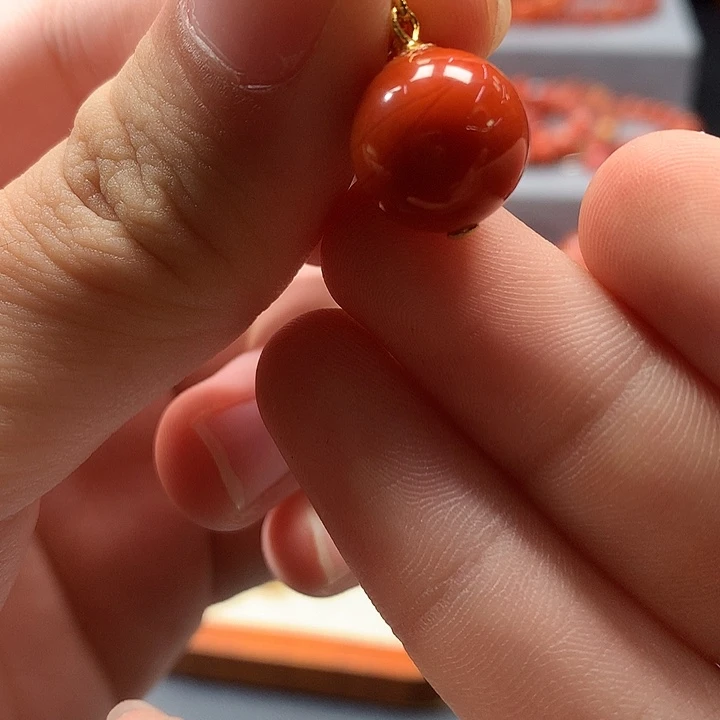 7***2南红玛瑙银S925镶嵌颈饰