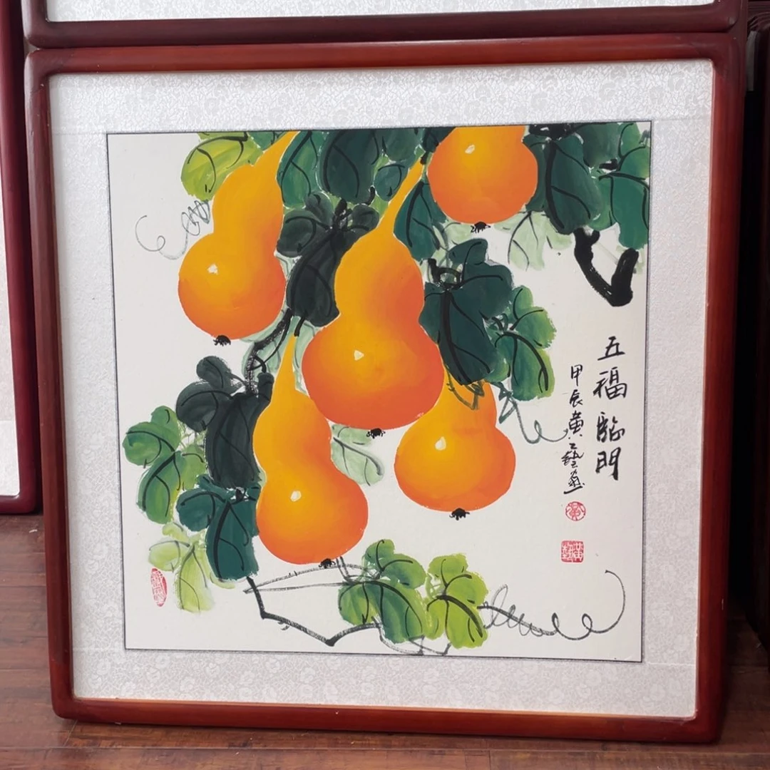 国画R*带框尺寸63*63厘米