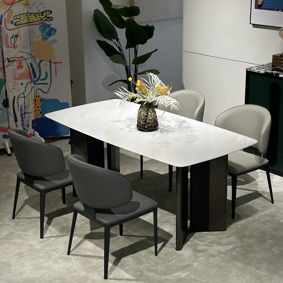 【春哥严选】意式极简大理石餐桌现代简约餐桌轻奢客厅家用桌子OY