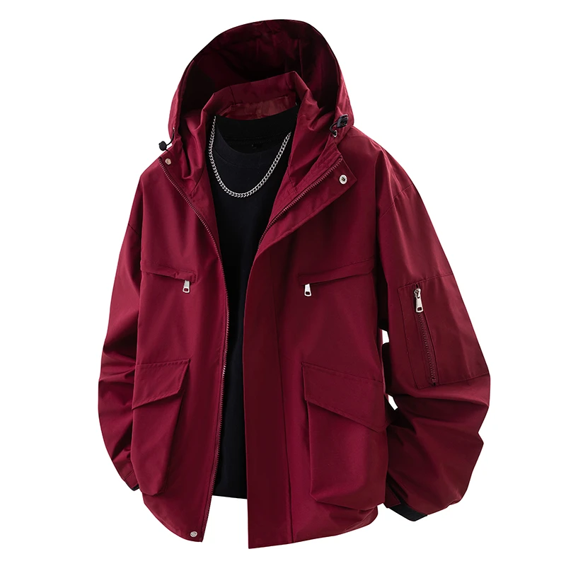 HM2025新款冲锋衣男女同款单冲户外防风潮牌登山服春秋夹克外套