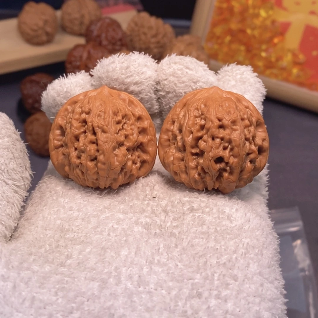 把件文玩核桃走色快速系列38尺平谷凹底A381