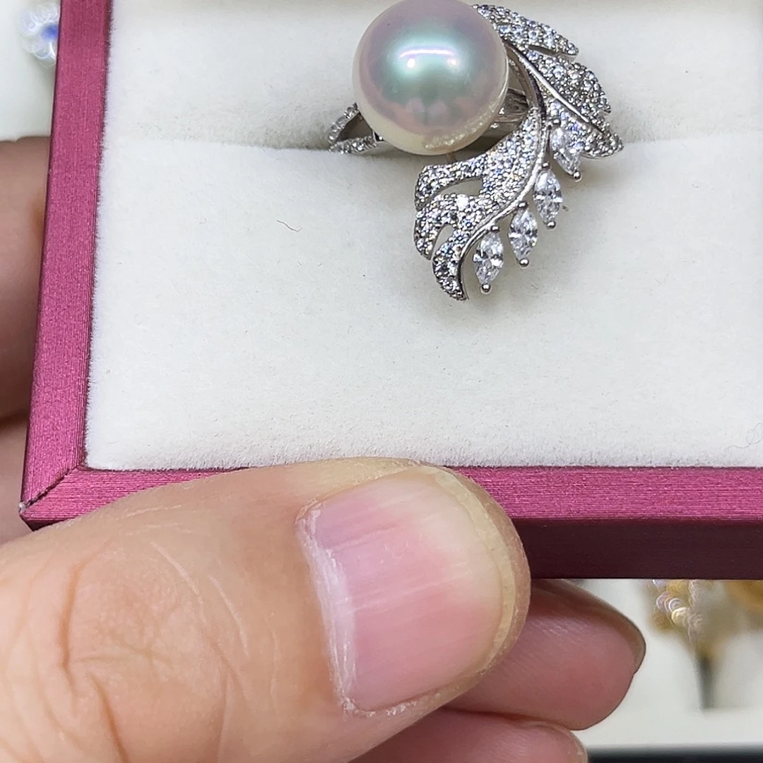 银S925镶嵌淡水珍珠颈饰