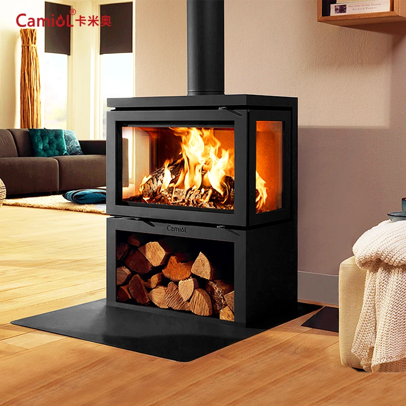 卡米奥真火壁炉客厅室内取暖器家用燃木柴火农村别墅民宿欧式无烟