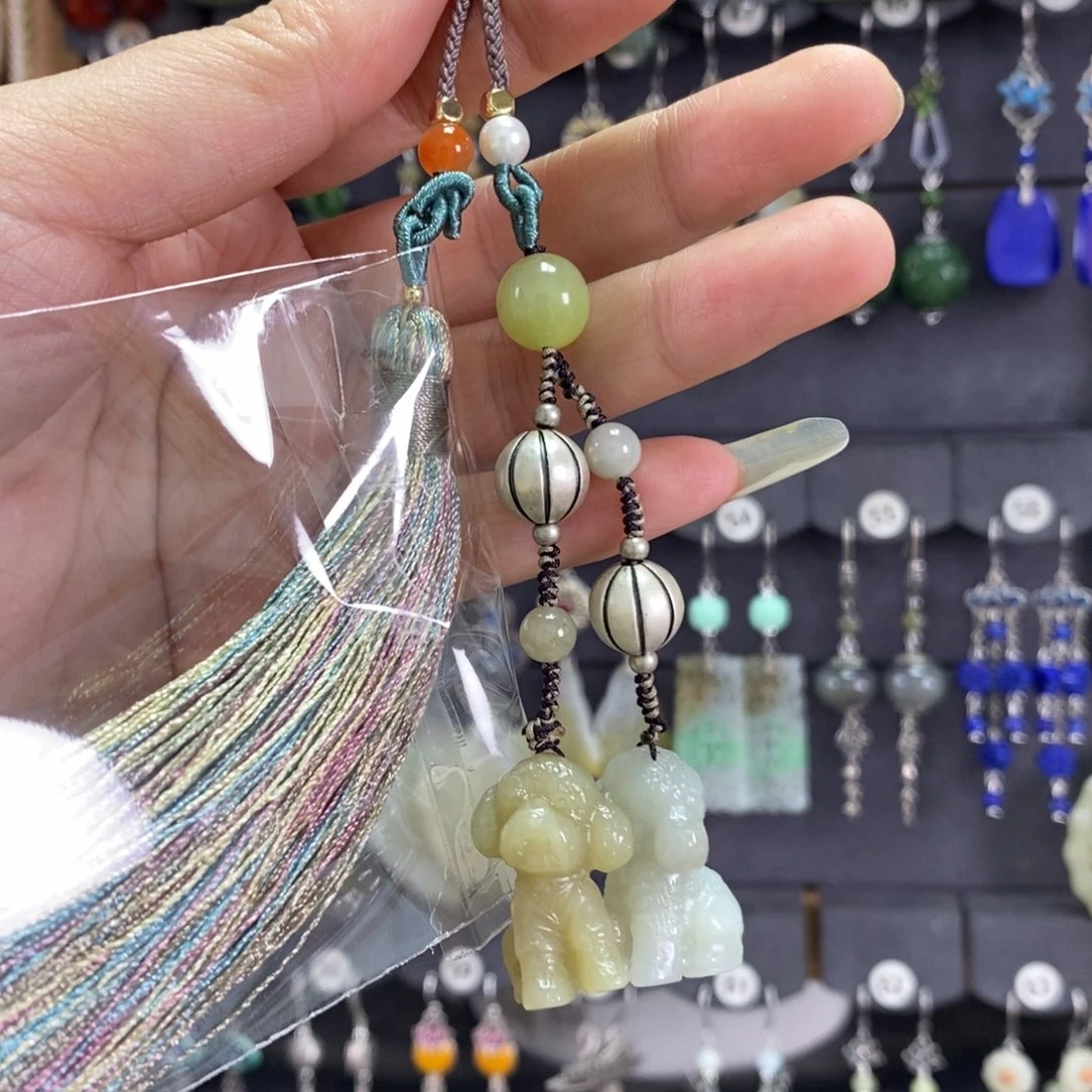 和田玉发饰未镶嵌西**月X36