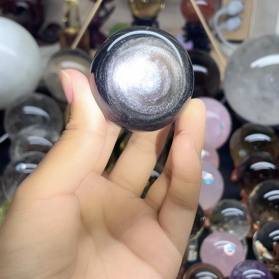 水晶珠宝半成品未镶嵌银曜卡45.8