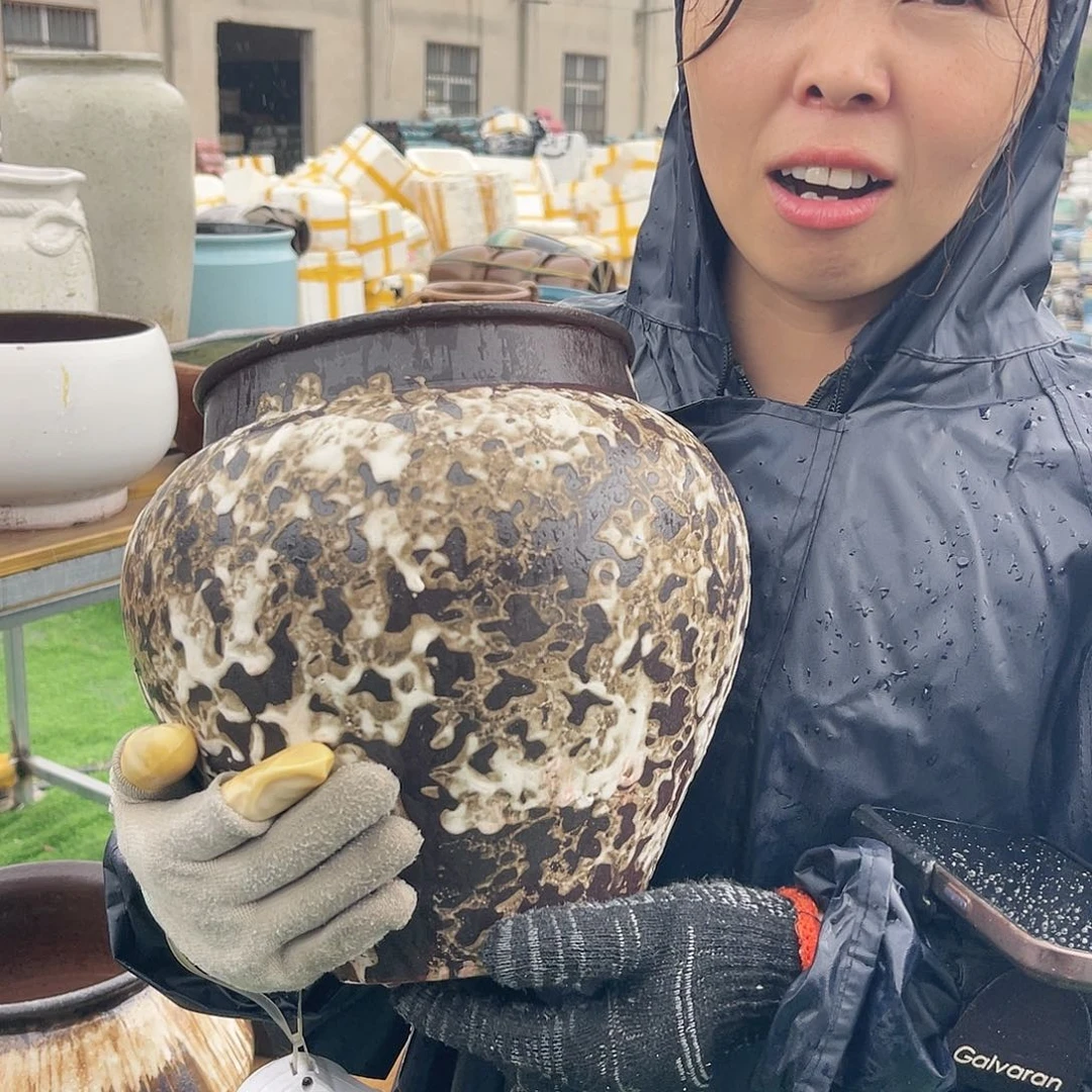 紫砂花盆王嫂花盆0611-168高27口17