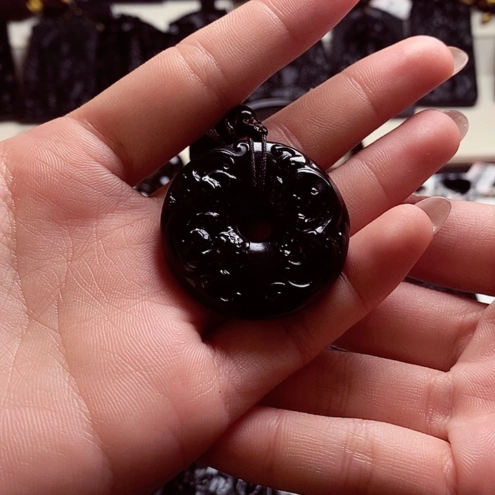 翡翠未镶嵌颈饰天然缅料A货双鱼扣