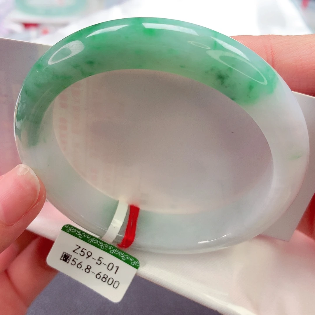 翡翠未镶嵌手镯缅甸天然a货翡翠手镯