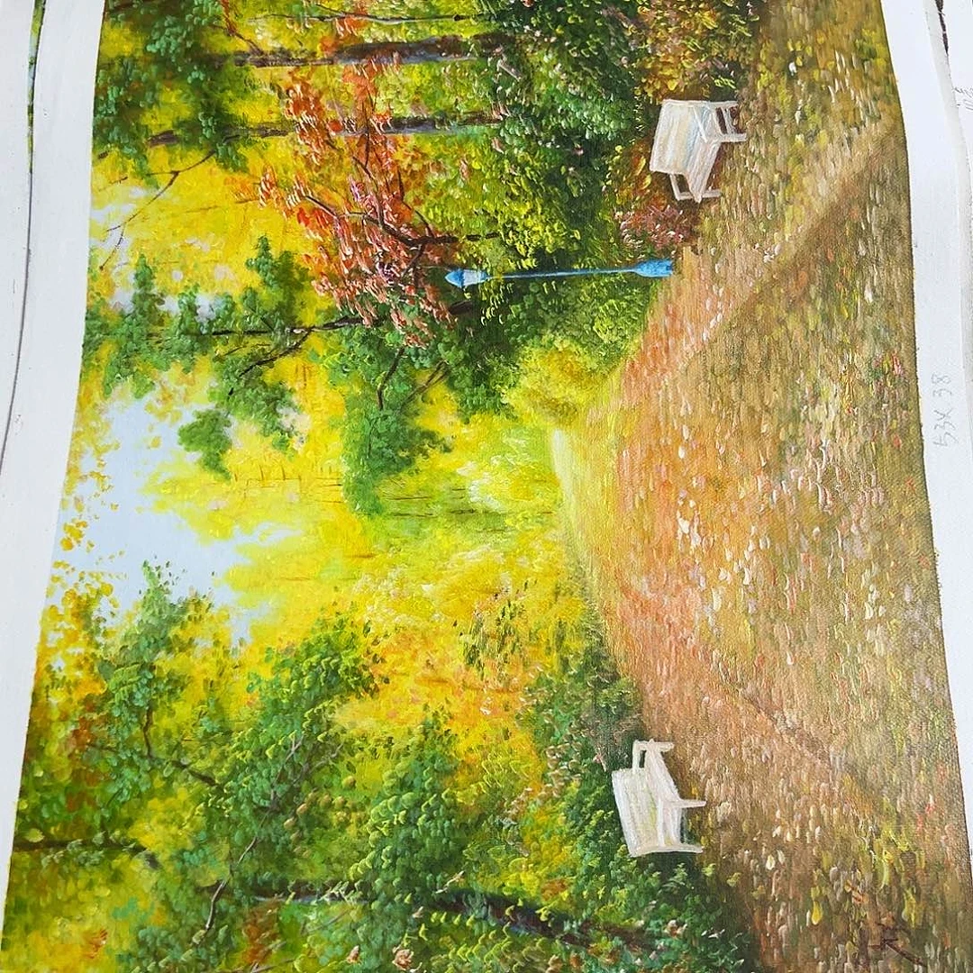 油画朝鲜艺术家不带框