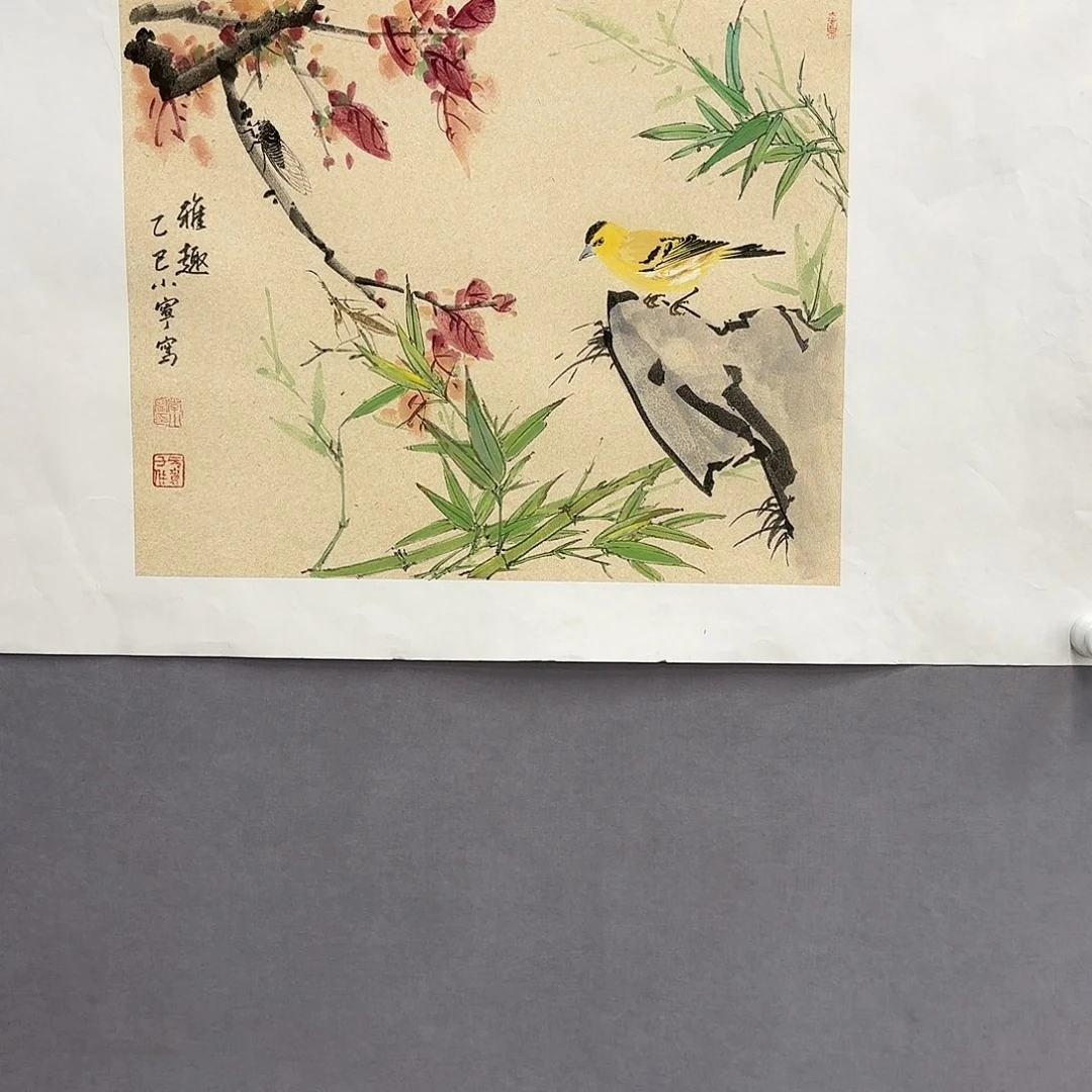 国画艺术家真人手绘