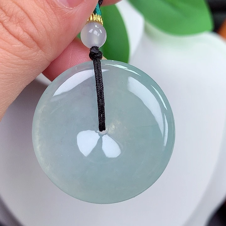 颈饰未镶嵌翡翠平安扣 34x6.0mm