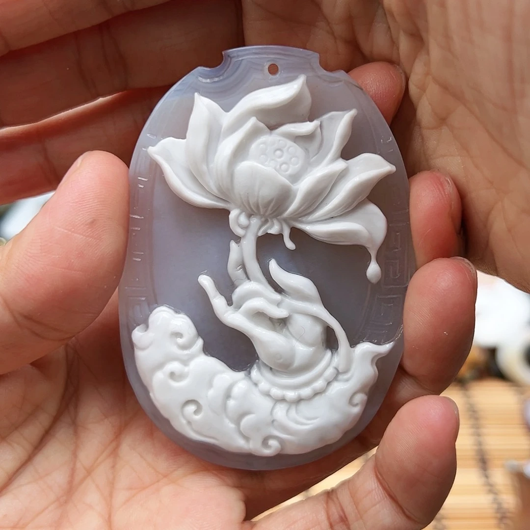 未镶嵌玛瑙/玉髓珠宝半成品