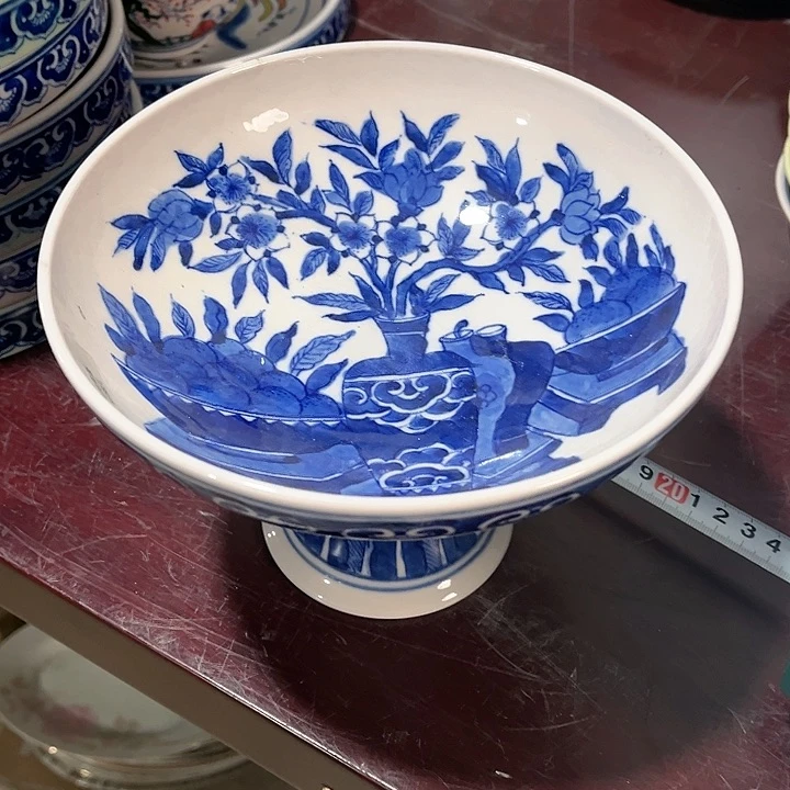 瓷片景德镇陶瓷果盘。