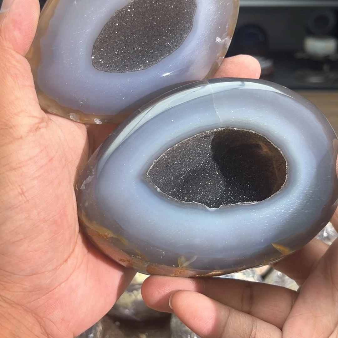 紫晶摆件未镶嵌聚宝盆