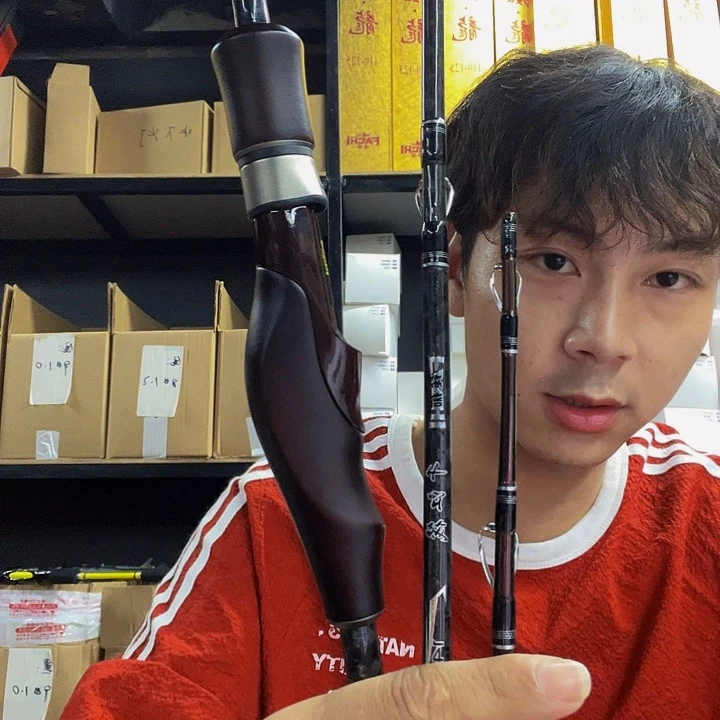 黑檀木筏杆➕水下诱鱼灯