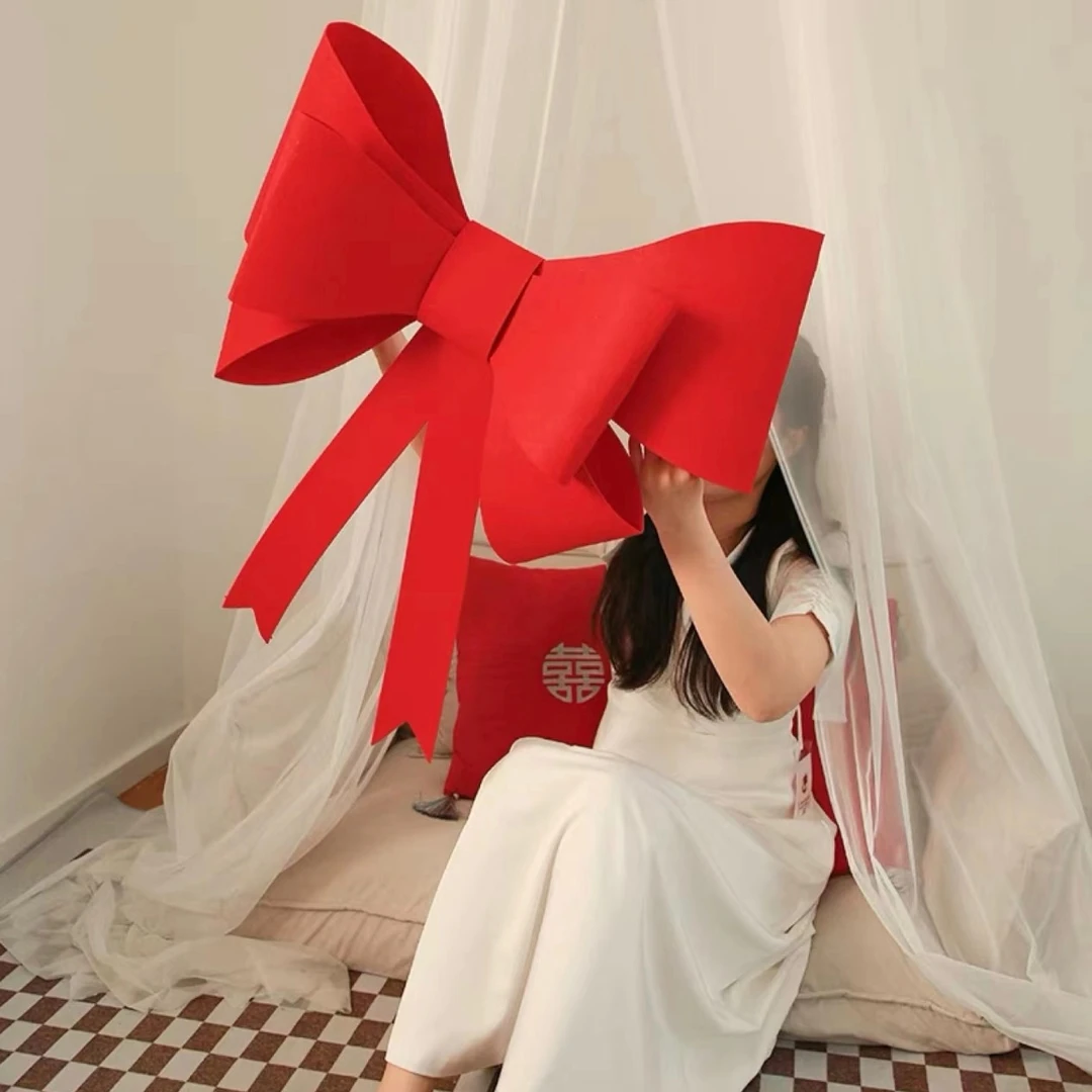 《爱人是上天给的礼物》礼物专用蝴蝶结款背景墙结婚婚房布置小红书