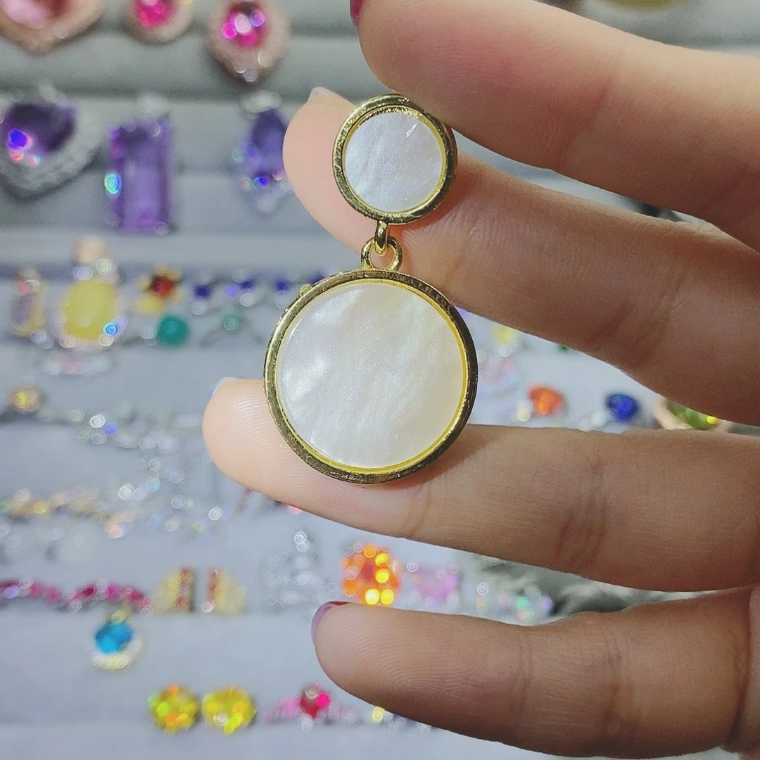 【闪购商品】托帕石耳饰银S925镶嵌