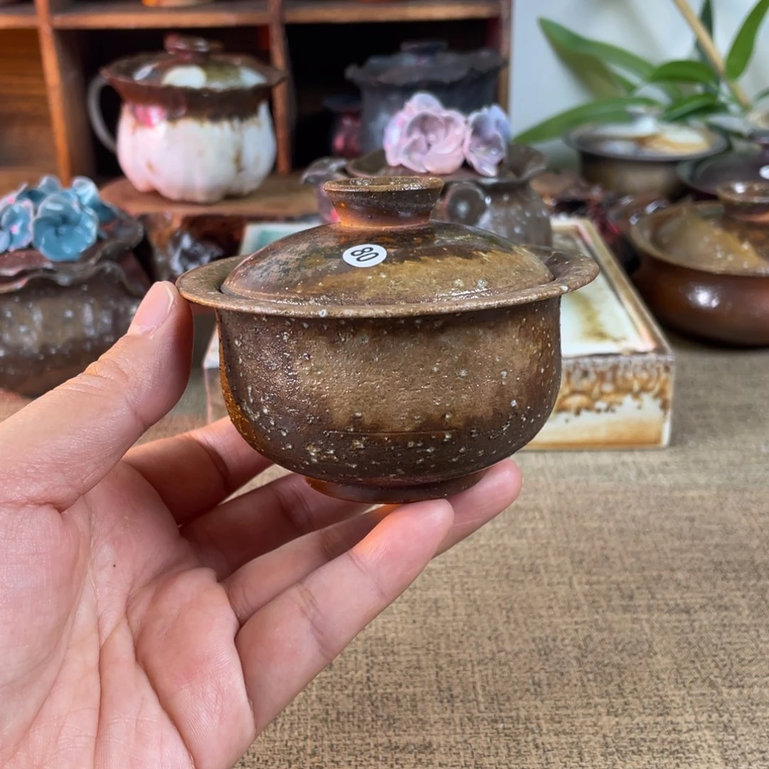 80。金珍珠盖碗。