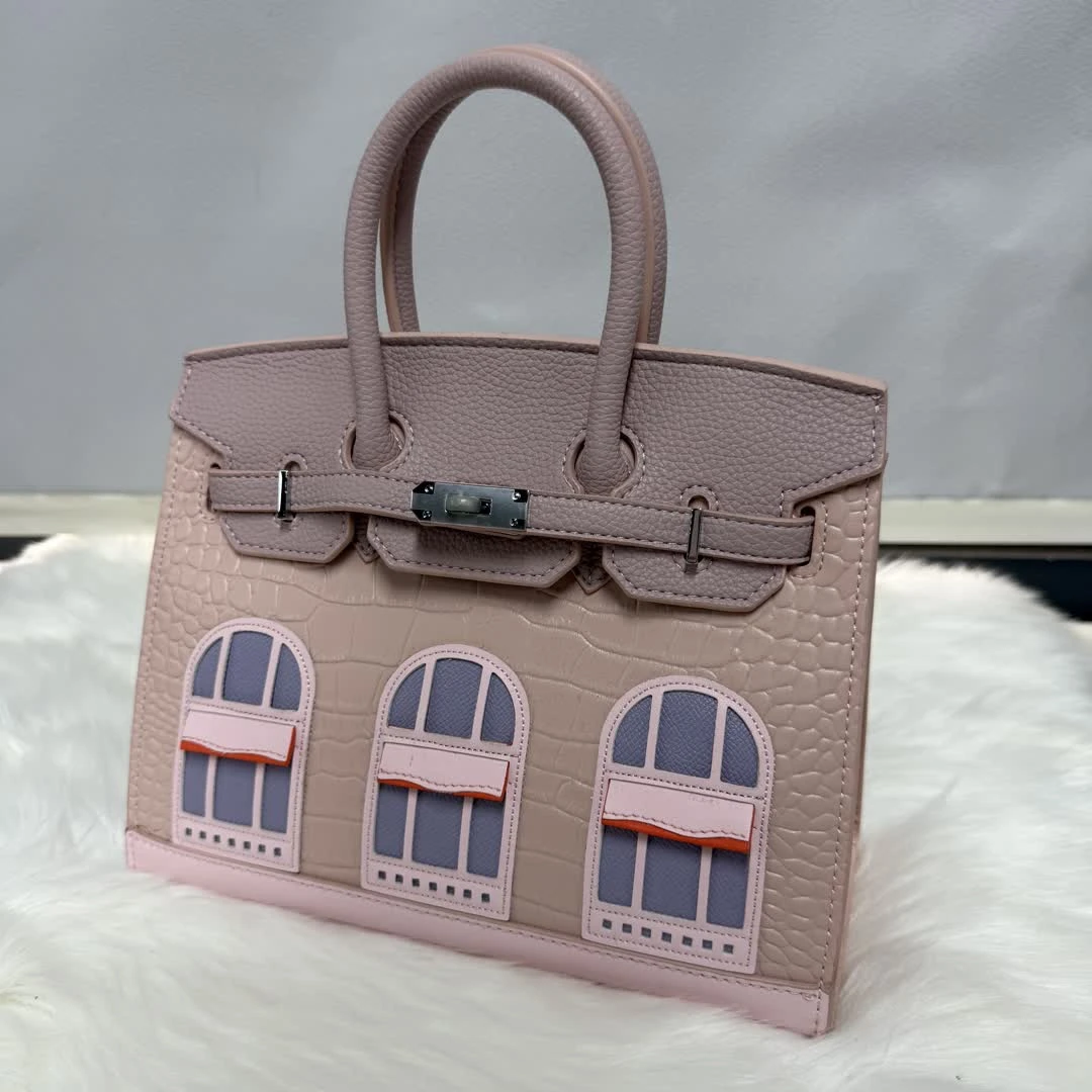 大麦定制单肩包（DM2065粉蓝）