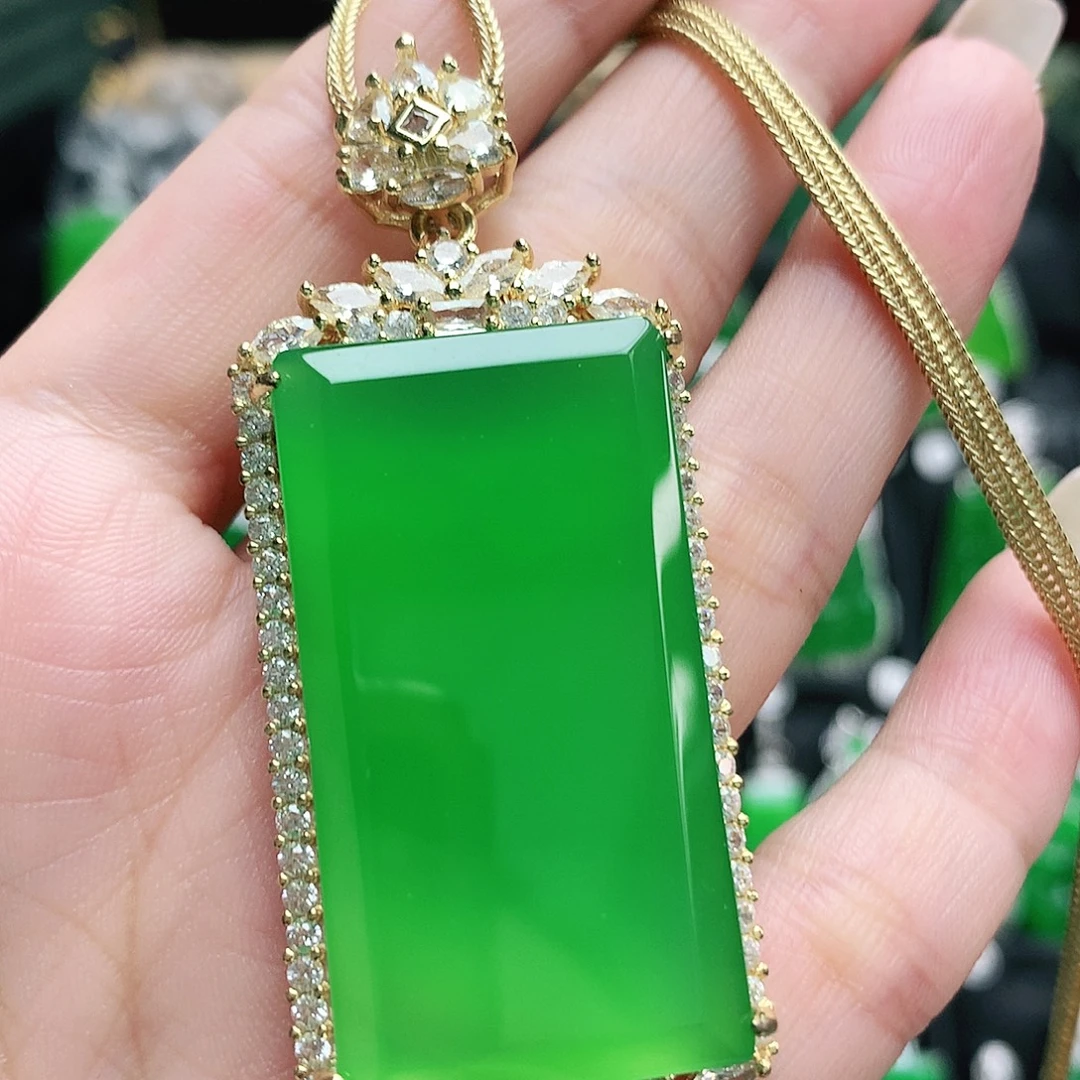 玛瑙/玉髓合金吊坠