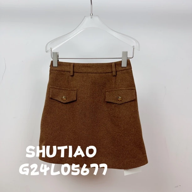 【SHUTIAO】2024秋冬：新款小众设计款短裙G24L05677