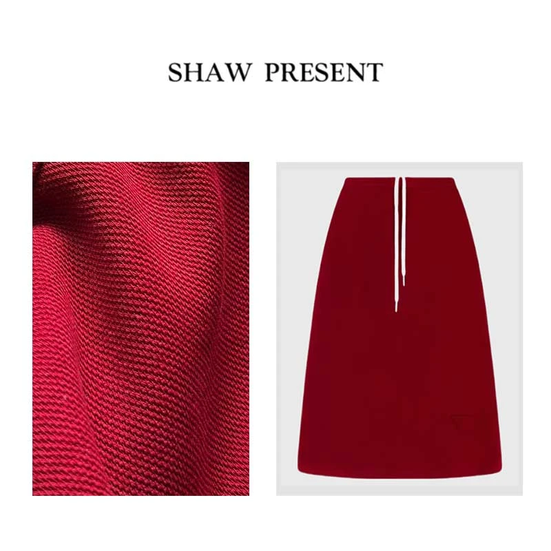 Amor倒三角* 双纱珠地网眼PRA三角标半身裙TR-50062983XP-Q1-AD