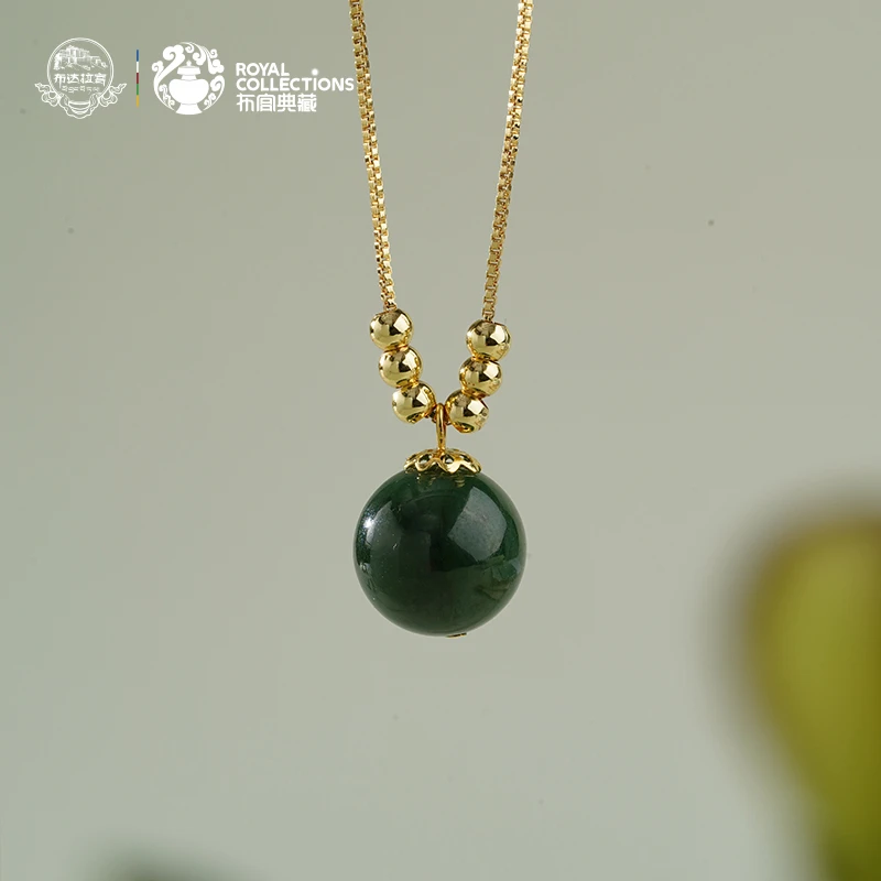 布达拉宫碧玉项链简约