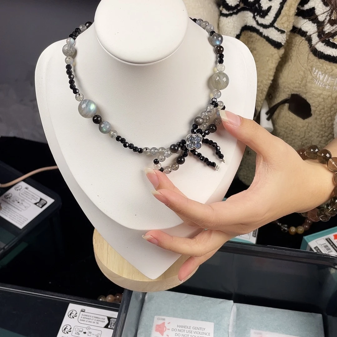 银S925镀金镶嵌水晶手串