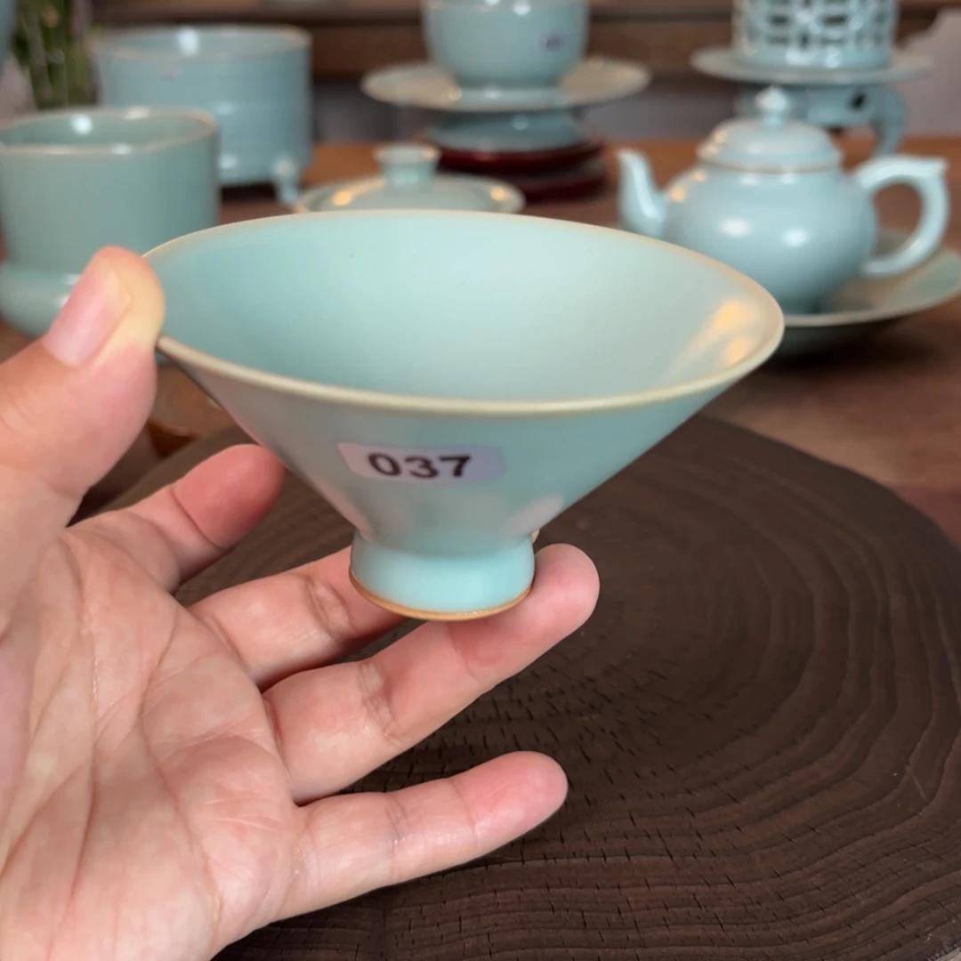 微瑕037原矿汝官窑作品