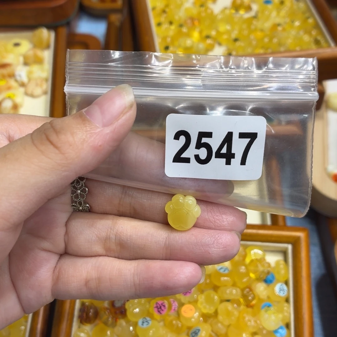 琥珀未镶嵌毛衣链
