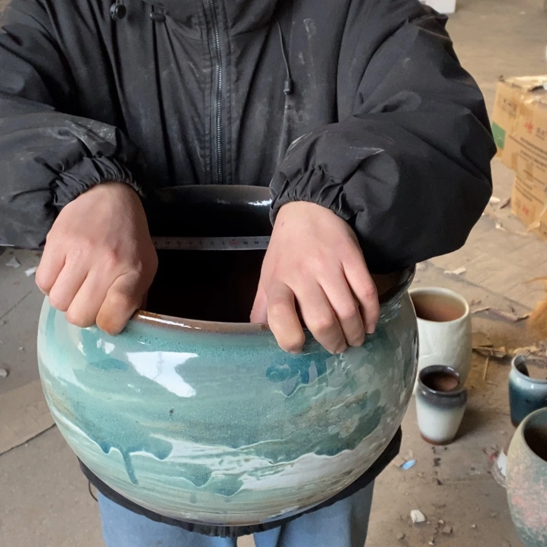 紫砂花盆瑕疵32/24x h j h g f