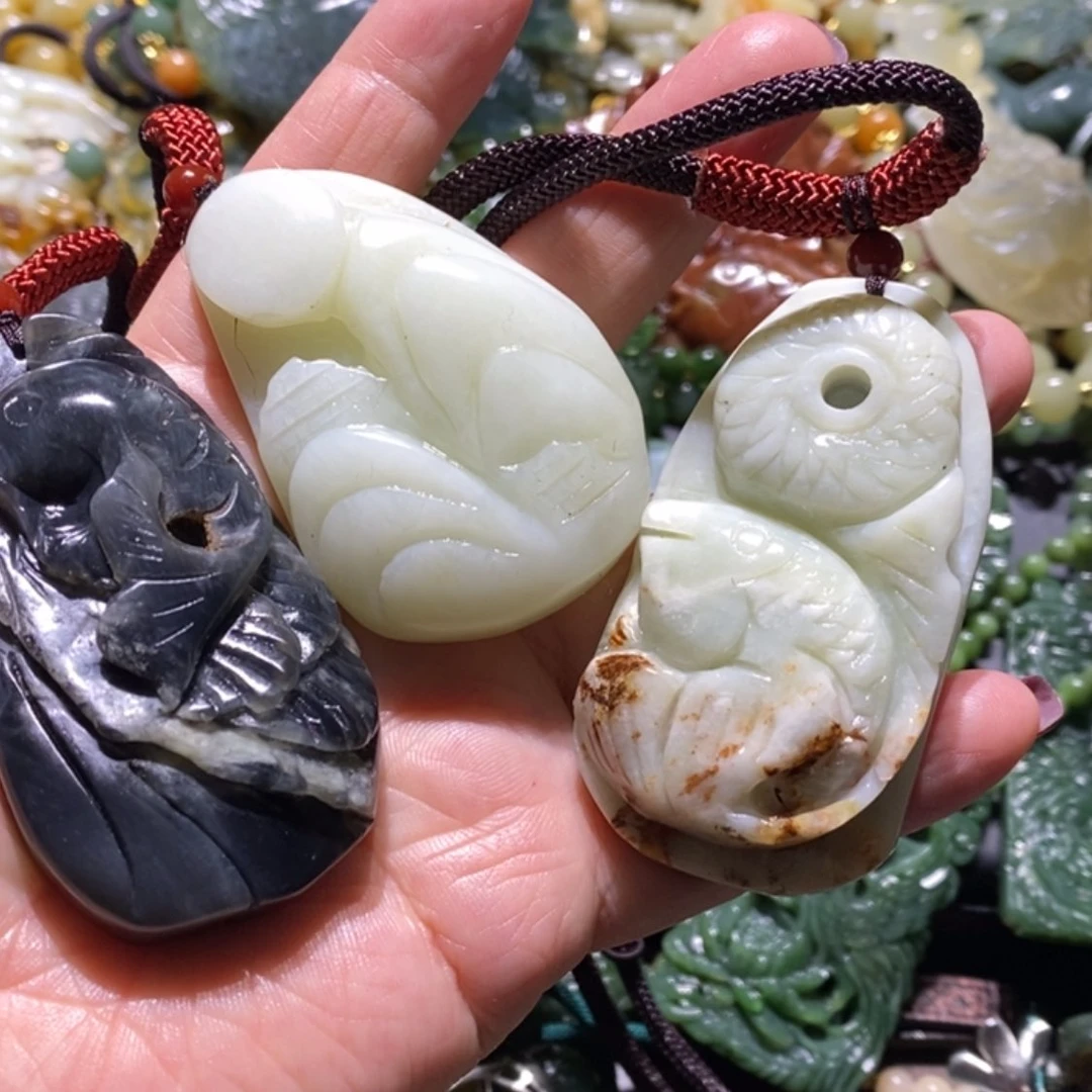 【闪购商品】蛇纹石玉毛衣链未镶嵌